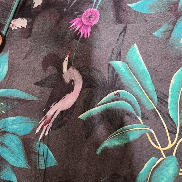 Anna Glover x H&M Tropical Bird Duster M - Picture 10 of 10